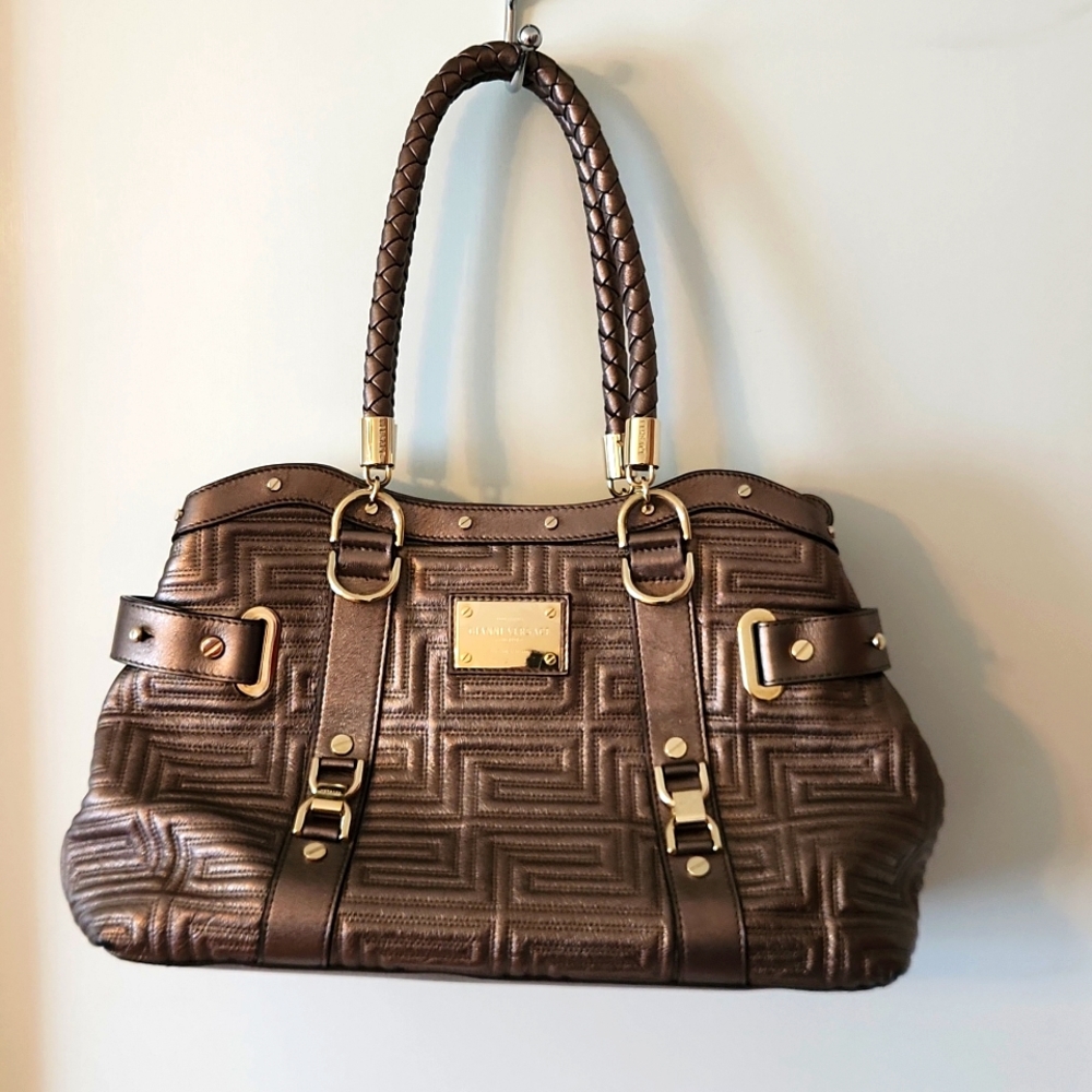 Gianni Versace Couture Quilted Handbag